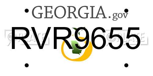 RVR9655 Georgia License Plate