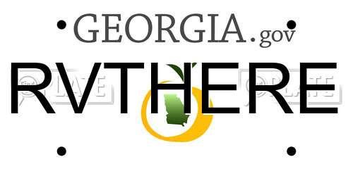 RVTHERE Georgia License Plate