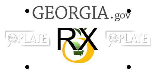 RX Georgia License Plate