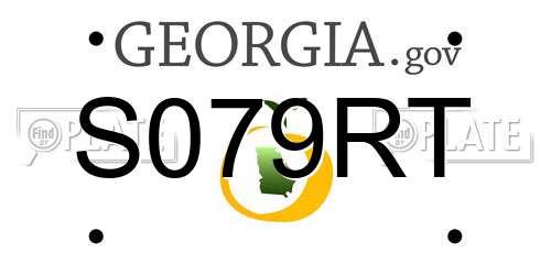 S079RT Georgia License Plate