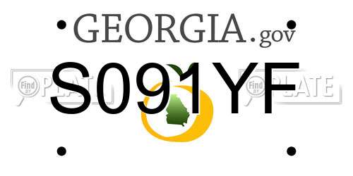 S091YF Georgia License Plate