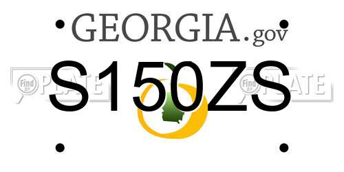 S150ZS Georgia License Plate