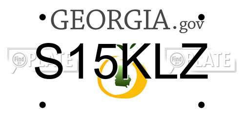 S15KLZ Georgia License Plate