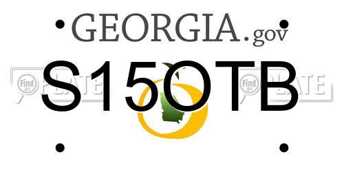 S15OTB Georgia License Plate