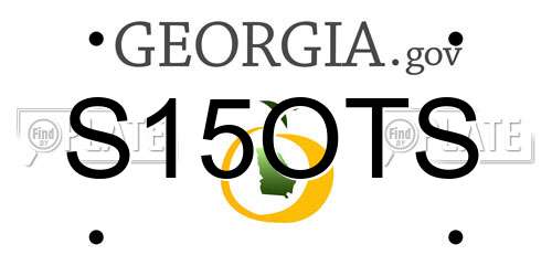 S15OTS Georgia License Plate