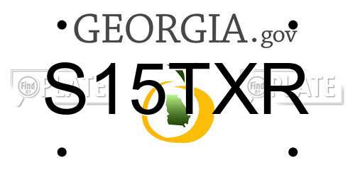 S15TXR Georgia License Plate
