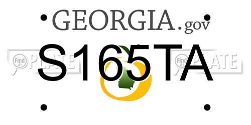 S165TA Georgia License Plate