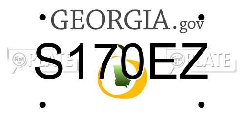 S170EZ Georgia License Plate