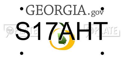 S17AHT Georgia License Plate
