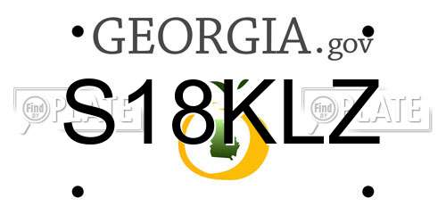 S18KLZ Georgia License Plate