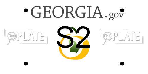 S2 Georgia License Plate