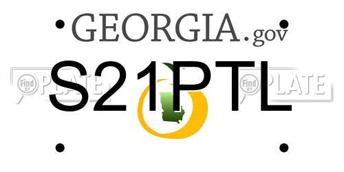 S21PTL Georgia License Plate