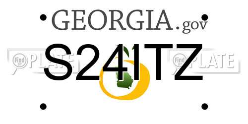 S24ITZ Georgia License Plate