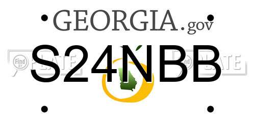 S24NBB Georgia License Plate