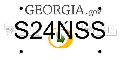 S24NSS Georgia License Plate