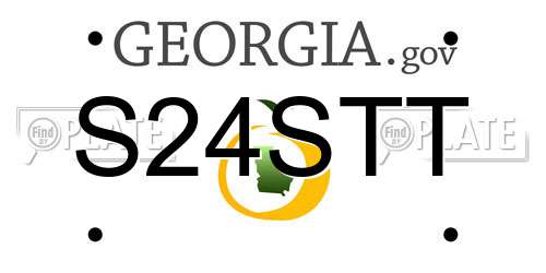 S24STT Georgia License Plate