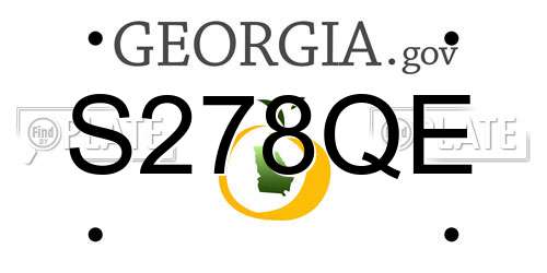 S278QE Georgia License Plate