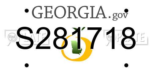 S281718 Georgia License Plate