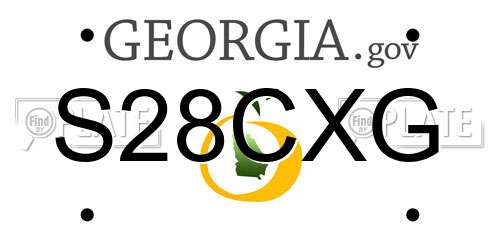 S28CXG Georgia License Plate