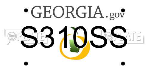 S310SS Georgia License Plate