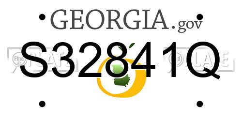 S32841Q Georgia License Plate
