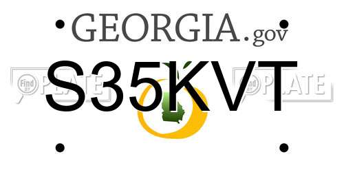 S35KVT Georgia License Plate