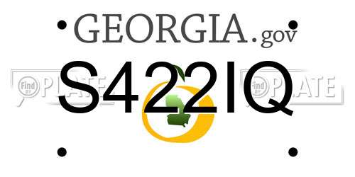 S422IQ Georgia License Plate