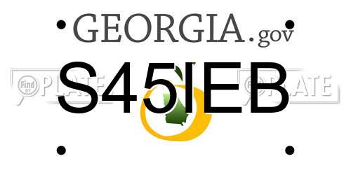 S45IEB Georgia License Plate