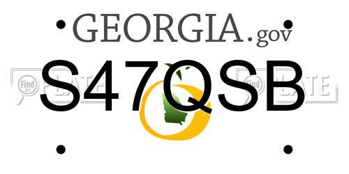 S47QSB Georgia License Plate