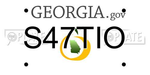S47TIO Georgia License Plate