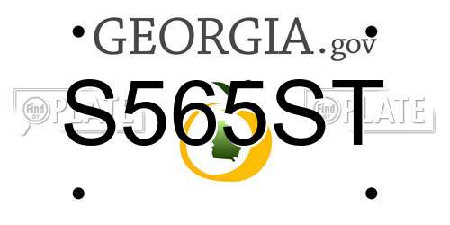 S565ST Georgia License Plate