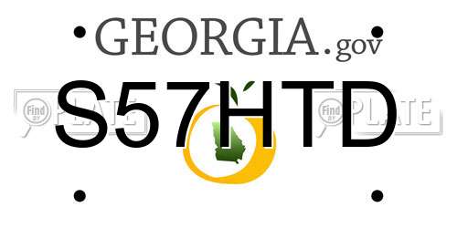 S57HTD Georgia License Plate