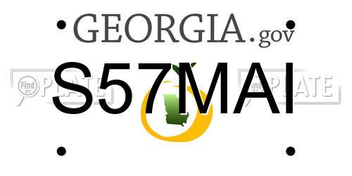 S57MAI Georgia License Plate