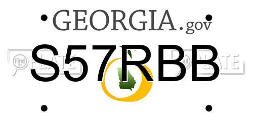 S57RBB Georgia License Plate