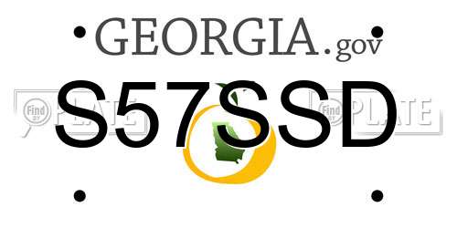 S57SSD Georgia License Plate