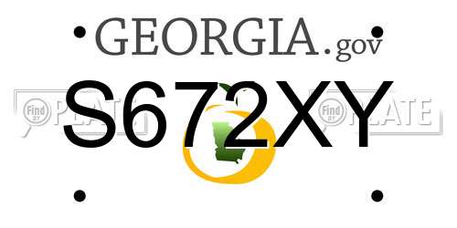 S672XY Georgia License Plate