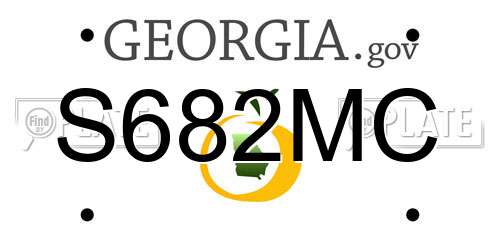 S682MC Georgia License Plate