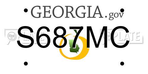 S687MC Georgia License Plate