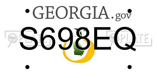 S698EQ Georgia License Plate