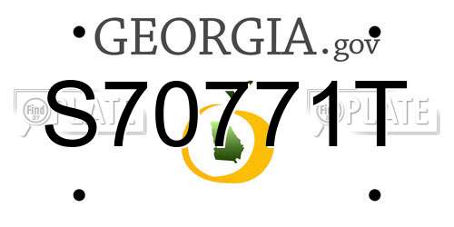 S70771T Georgia License Plate