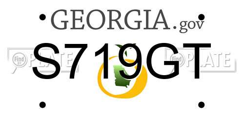 S719GT Georgia License Plate