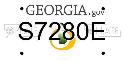 S7280E Georgia License Plate