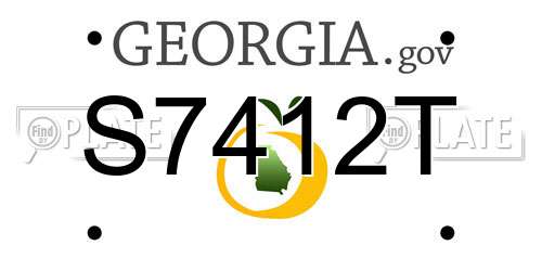 S7412T Georgia License Plate