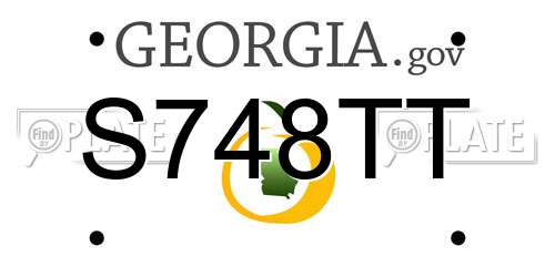 S748TT Georgia License Plate