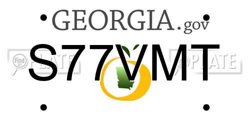 S77VMT Georgia License Plate