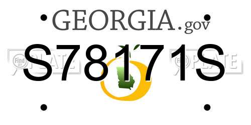 S78171S Georgia License Plate