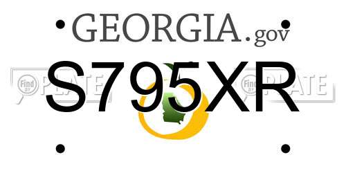 S795XR Georgia License Plate