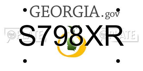 S798XR Georgia License Plate