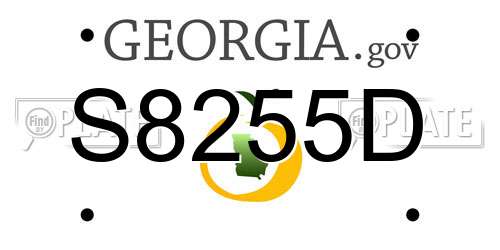 S8255D Georgia License Plate