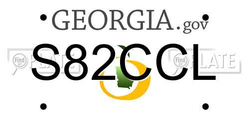 S82CCL Georgia License Plate